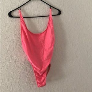 AA Bubblegum pink one piece swim
